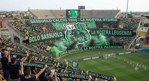 Sassuolo vs Juventus al MAPEI Stadium di Reggio Emilia, Serie A.
