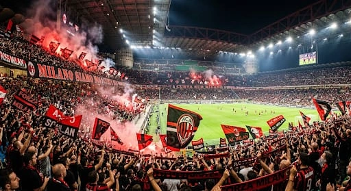 AC Milan vs Monza allo Stadio Giuseppe Meazza (San Siro), Milano, Serie A.