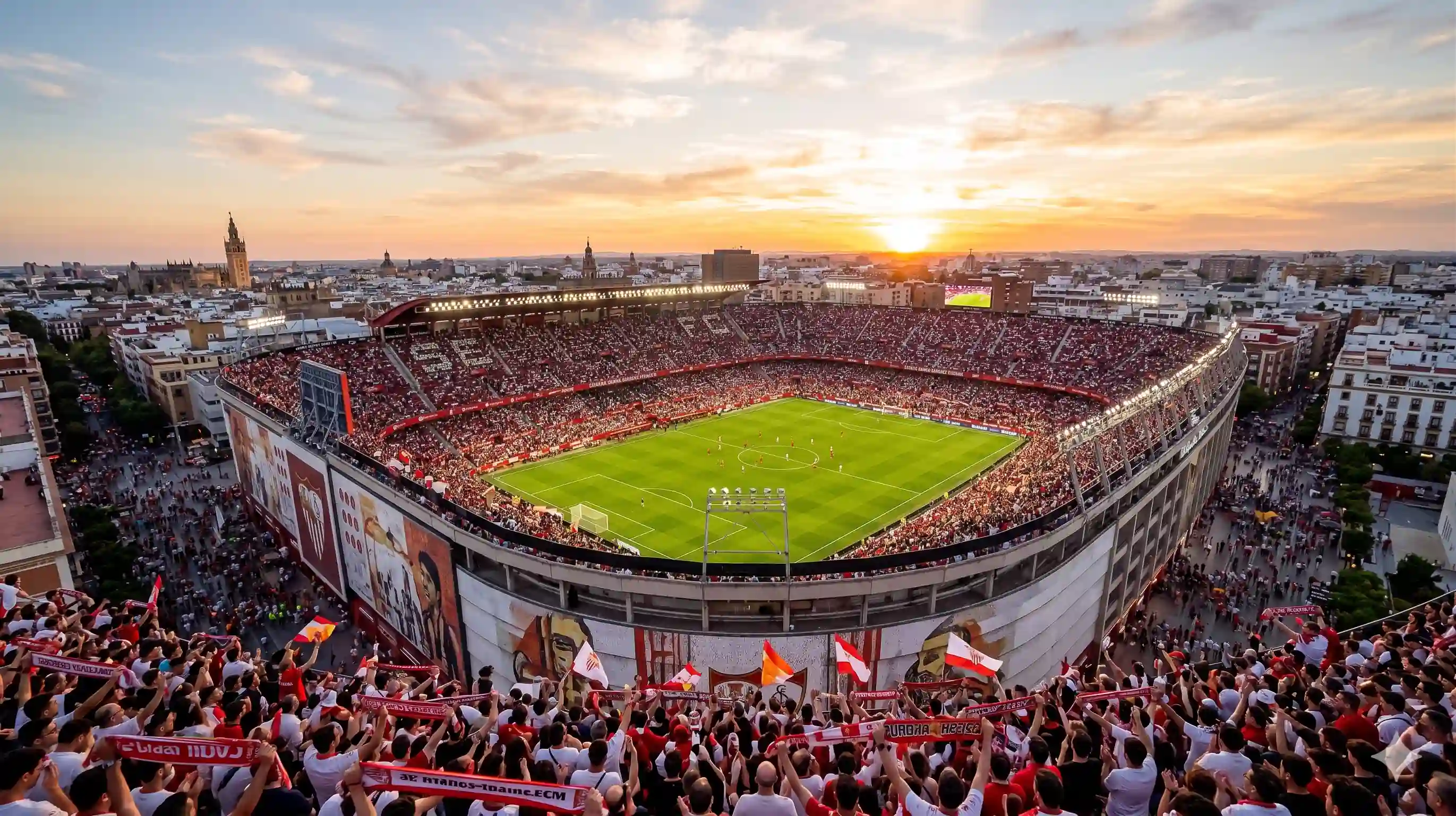 Sevilla fans.