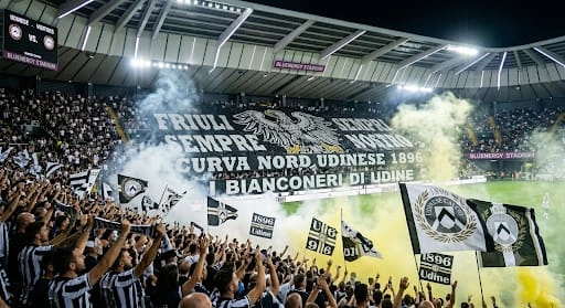 Udinese vs SS Lazio at the Bluenergy Stadium, Udine, Serie A.