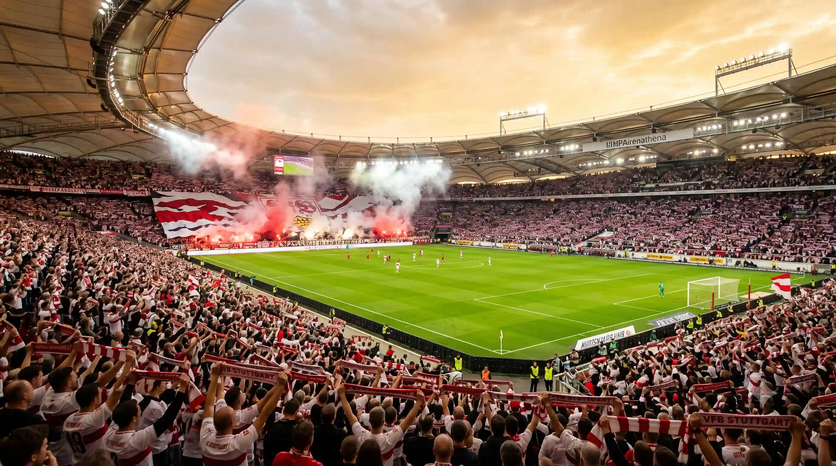 VfB Stuttgart fans.