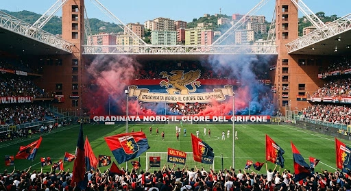 Genoa CFC vs Frosinone at the Stadio Luigi Ferraris, Genova, Serie A.