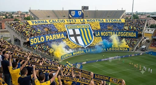 Parma vs Genoa CFC at the Stadio Ennio Tardini, Parma, Serie A.
