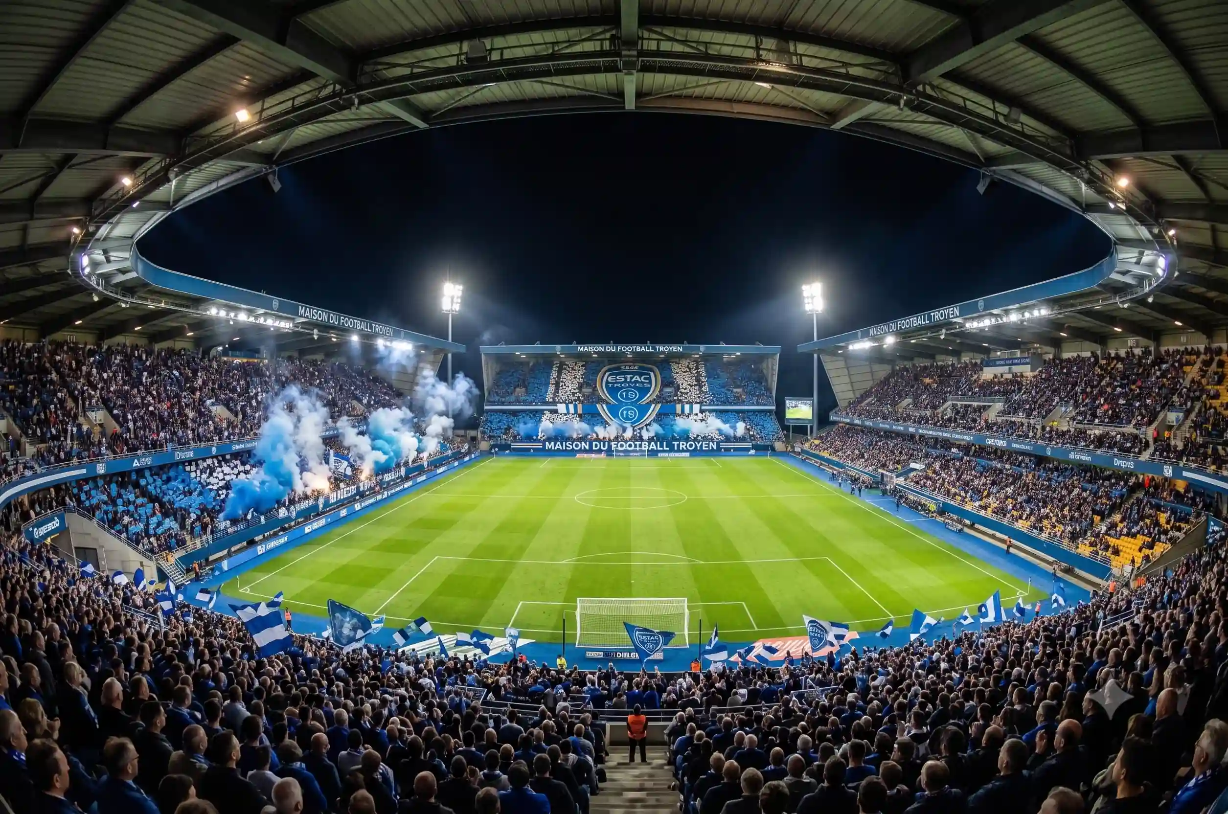 Troyes fans.